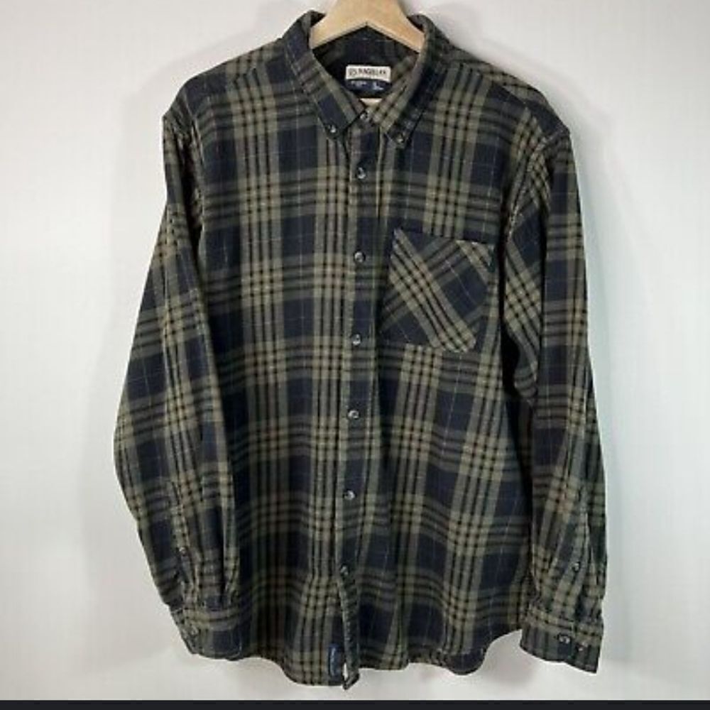 Magellan Outdoors Classic Fit Flannel Button Down Shirt Plaid Men’s Small